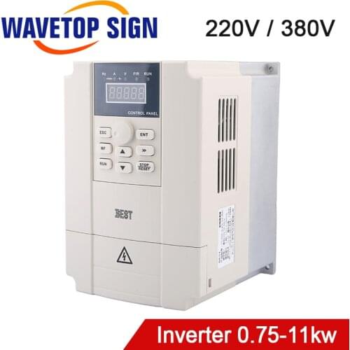 Best VFD Inverter 1.5kw 2.2kw 3kw 4 -11kw Single-Phase 3Phase 220V 380V With CNC Spindle Motor use for cnc router machine tools