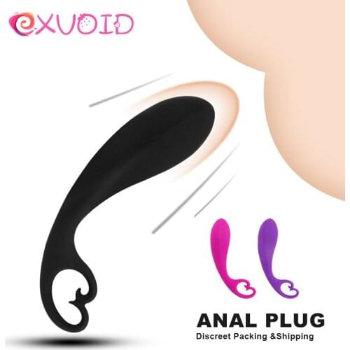 EXVOID Vagina Open Anal Plug Anus Dilator Pull Ring Anal Sex Toys for Women Men Butt Plug Silicone G-spot Massager