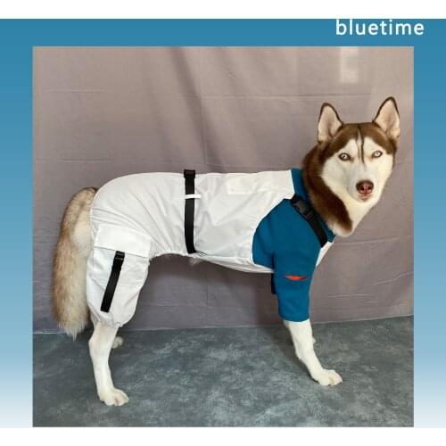 Big dog clothes spring four-legged clothes Shiba Inu golden retriever husky medium-sized dog clothes overalls four-legged pants