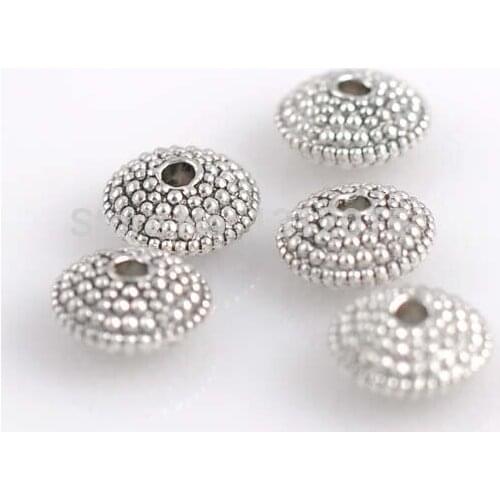 Wholesale Beads!Hot sell Round Antique Silver Alloy Spacer Beads Jewelry Making Supplies 11x6mm,20Pcs,YTC0083