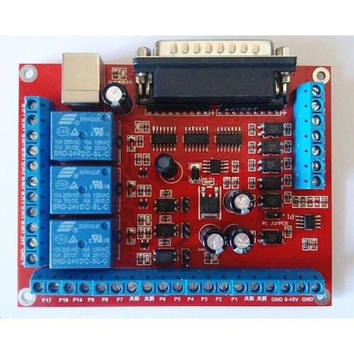 Engraving machine interface board MACH3 interface board DIY CNC 6 axis interface board PWM spindle
