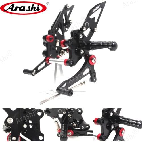Arashi EX300 EX300A 2013 - 2017 Rearset Adjustable Footrest For KAWASAKI EX 300 Foot Pegs Rear 2014 2015 2016 EX300 SE ABS 13