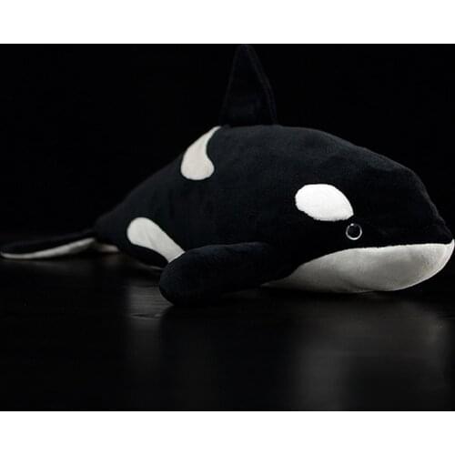 14.5" Lifelike Extra Soft Orca Plush Toy Killer Whale Stuffed Animal Toys For Kids Ocean Life Toy Birthday Gifts