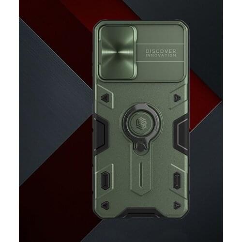 Protective Shell Camera Len Protection Slide Cover with Ring Stand for Samsung Galaxy S21 PLUS/ULTARPLUS/ULTAR