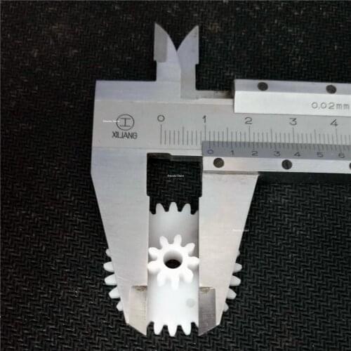 1M 9T-28T 4MM POM Plastic Nylon Double Gear Toy model UAV gearbox transmission parts
