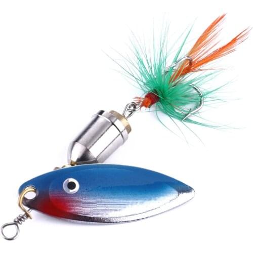 1Pcs Jigs Squid Spinner Bait Spoon Lures MetalHard Bait Bass Carp Bait With Feather Treble Hooks wobbler