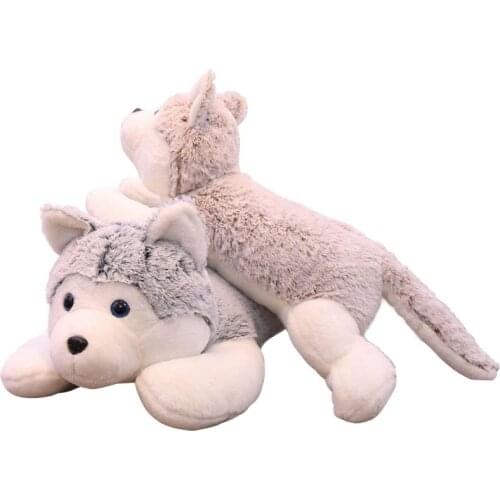 60-110cm Cute Husky Plush Toy Dog Soft Stuffed Pillow Animal Doll for Kids Girl baby Present lovely birthday Xmas Gift