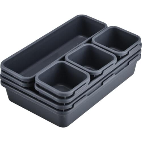 8Pcs/set Home Drawer Organizer Box Trays Storage Box Office Storage Kitchen Bathroom Closet Jewelry Makeup Desk Box Organization