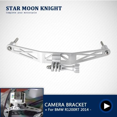 Motorcycle Accessories Recorder holder for GoPro camera Bracket CamRack For BMW R1200RT R 1200 RT R1250RT R 1250 RT 2014 - on