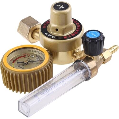 Argon CO2 Pressures Reducer G5/8" 0-25Mpa Tig Flow Meter Welding Regulator Gauge Shock Absorption Gas Flowmeter R7UB