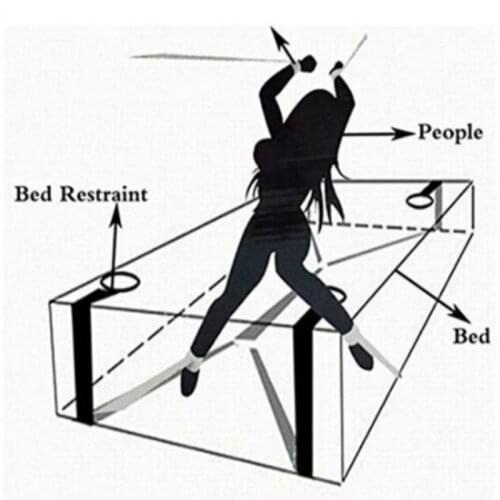 BDSM Sex Toys For Couples Adult Handcuffs & Ankle Cuffs Bondage Under Bed Restraint Bondage Fetish Slave Sex Products