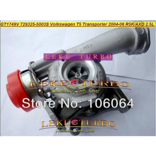 Free Ship GT1749V 729325-5003S 729325-5002S 070145701K Turbo For Volkswagen VW T5 Bus Transporter 2004-06 R5K AXD Euro3 2.5L TDI