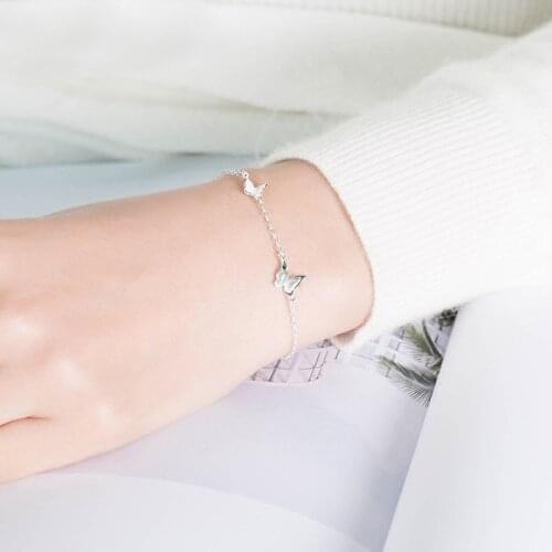 Butterfly Bracelet For Women Adjustable Simple Original Charms New Trendy Korean Fashion Hot Sale Student Chain Jewelry BOYULIGE