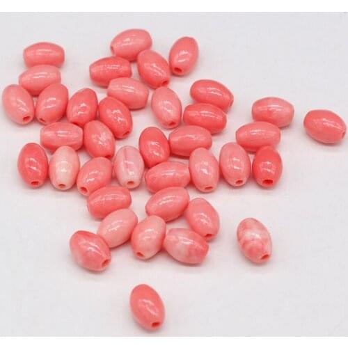 10 Pcs Natural Coral Beads Cylinder Shape Pink Coral Loose Beads Necklace Accessories Coral Charms for Jewelry Making Bracelet