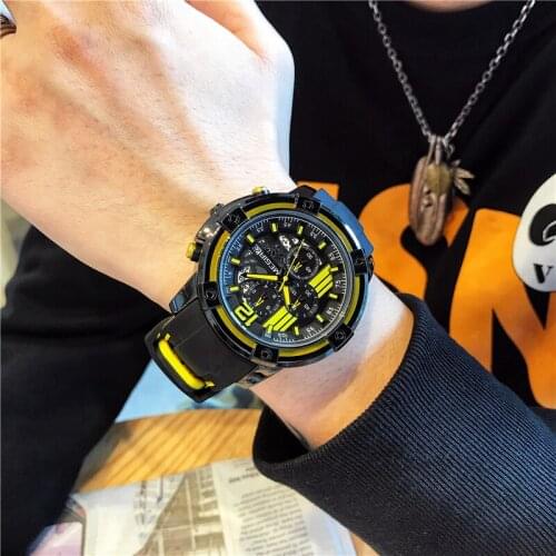 MEGIR Mens Chronograph Military Sport Watch Watches Luxury Brand Waterproof For Men Luminous Date Analogue Male Wrist Watches