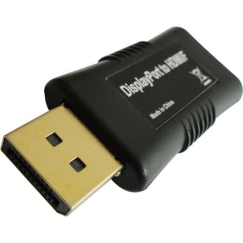 Display Port DP Male to HDMI Female Connector Adaptor Color Black with retail pack high quality factory