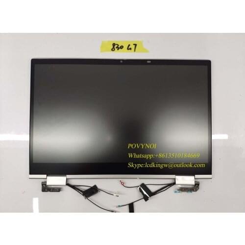For HP EB X360 830G7 series LCD led touch screen whole hinge up FHD1920X1080 M03874-001 Matte
