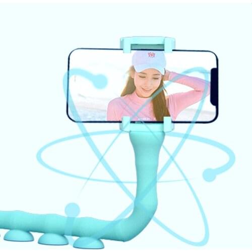Flexible Suckers Mobile Phone Holder Portable Rubber Cell Phone Bracket Clip with Suction Cups