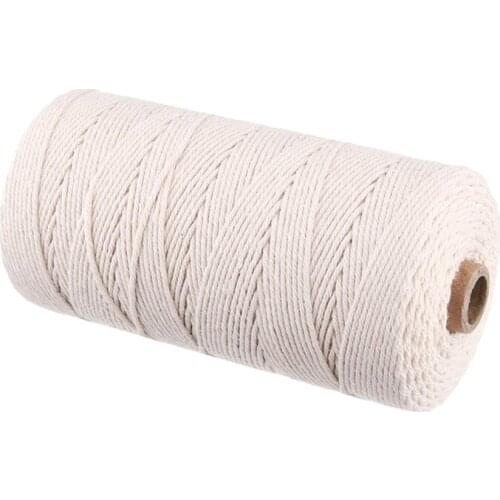 Cotton String Craft Macrame Cord For Plant Hanger Handmade Decoration Craft Making Knitting Cotton Rope(2Mm X 218 Yards)