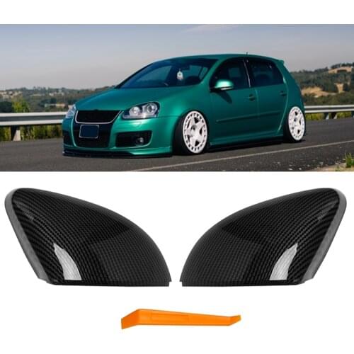 Car Side Wing Rear View Rearview Mirror Cover Caps for -Polo MK5 6R 6C V