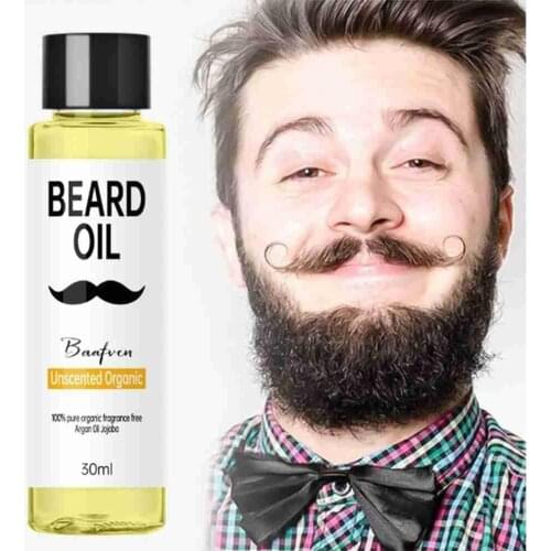 30ML Mens Beard Oil Growth Massage Natural Ingredients Beard Moisturizing Oil Beard Oil Strong Repair Plant Essential Oil