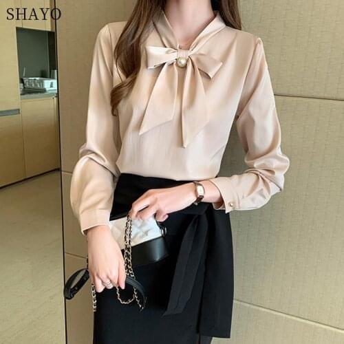 MEUSSIAOZI Womens Satin Shirts