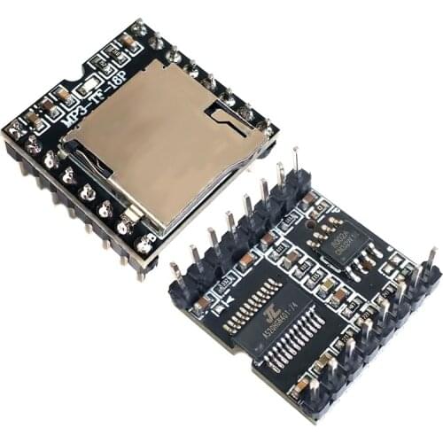 DFPlayer Mini MP3 Player Module MP3 Voice Decode Board Supporting TF Card U-Disk IO/Serial Port/AD for arduino Diy Kit