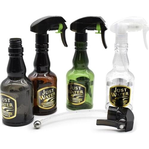 360 degree spray bottle with steel ball Hairdressing kettle Continuous spray can Hair salon super fine mist hose pot