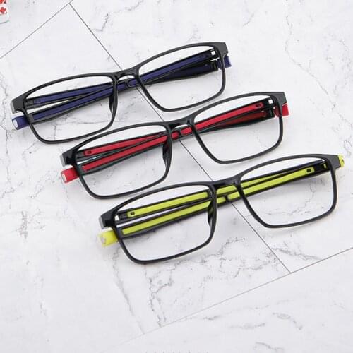 Fashion Trend Photochromic Anti Blue Light Glasses Comfortable Durable Rectangular Frame Blue Light Protection Eyeglasses