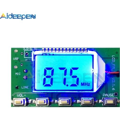 FM Transmitter Module DSP PLL 87-108MHz Stereo Digital Wireless Microphone Board Multi-function Frequency Modulation