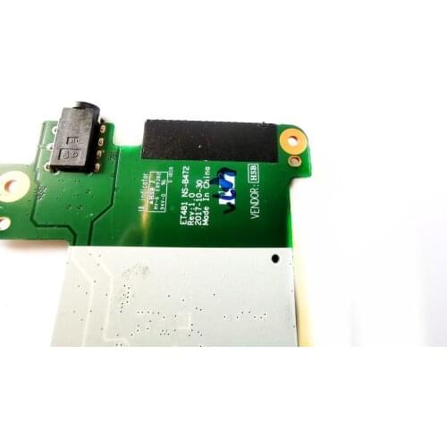 Original for Lenovo ThinkPad T480s SD AUDIO BOARD ET481 NS-B472 tested good free shipping