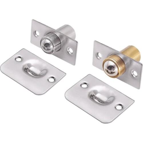 1Pcs Stainless Steel Door Top Door Touch Spring Bead For Hotel KTV Door Touch Bead Lock Door Top Bead Invisible