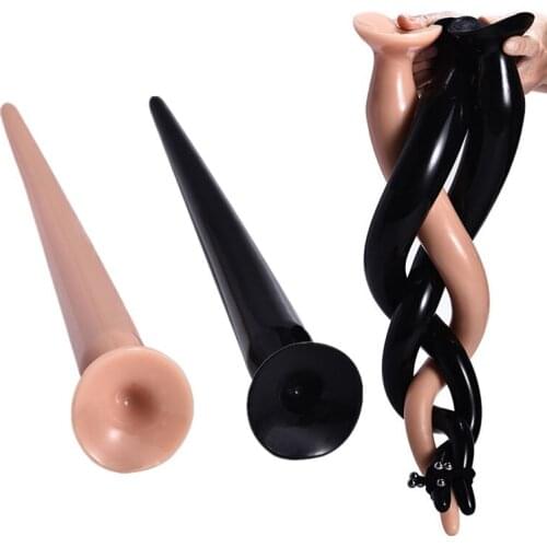 Sexy Super Long Butt Plug Soft Anal Sex Toys With Suction Cup long Dildo For Vaginal Anal Dilator Masturbator For Gay Man Women