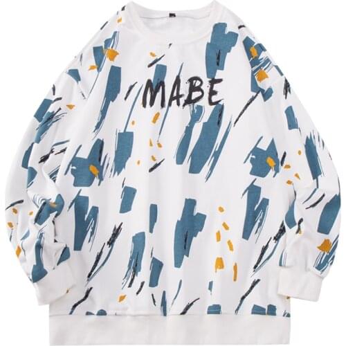 2021 Autumn Hoodies Women Sweatshirts Fahion Print Cotton O Neck Loose Long Sleeve Woman Basic Tops Clothes Female Pullovers