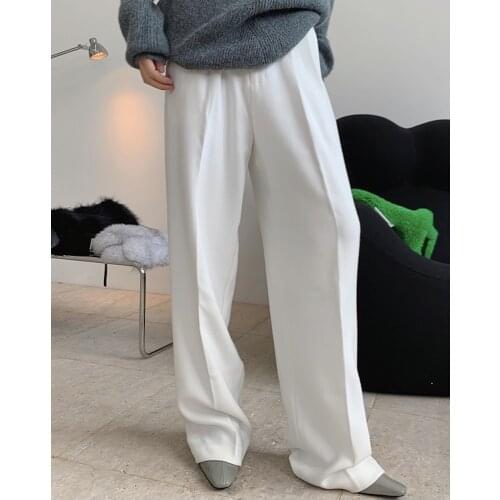 Woman new model wool classic long trousers