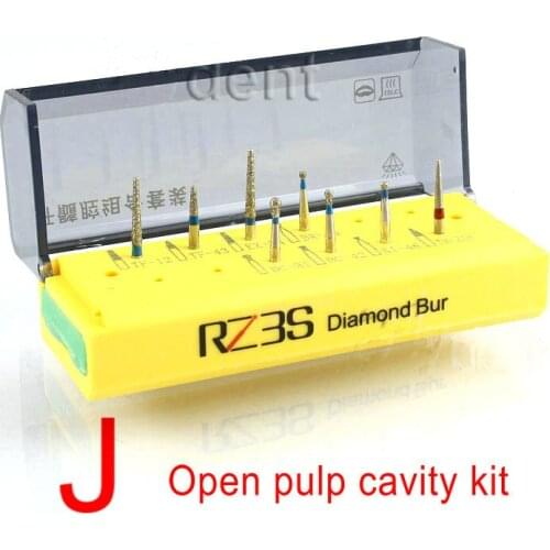 1 Set Dental Diamond Burs Open pulp cavity Diamond Bur Kit Dentist Clinic Dental Bur FG 1.6mm