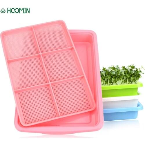 1 pcs Double Layer Bean Sprouts Growing Wheat seedlings Nursery Pots Planting Vegetable Plate Seedling Tray Household