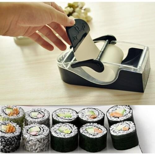 1PC Best Selling Easy Sushi Maker Cutter Roller DIY Kitchen Perfect Magic Onigiri Roll Tool Sushi Mold Cooking Tools OK 0248