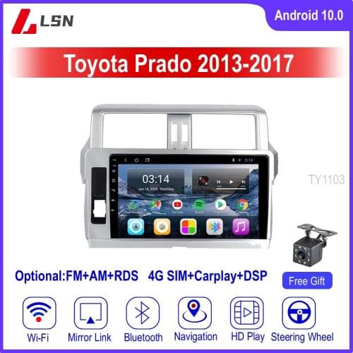 10" Android 10 For TOYOTA PRADO 2013.2014,2015,2016,2017 Multimedia Video GPS Navigation Car Radio Player Auto Stereo Navi DVD