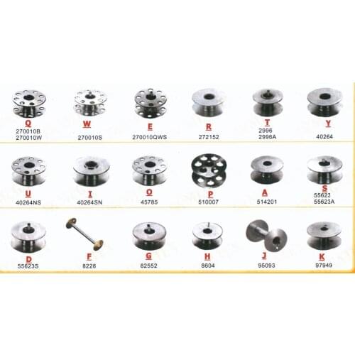 10PCS SINGER Industrial Sewing Machine Metal Bobbins #270010B 272152 2996 40264 40264SN 510007 514201 55623S 8228 95093 82552