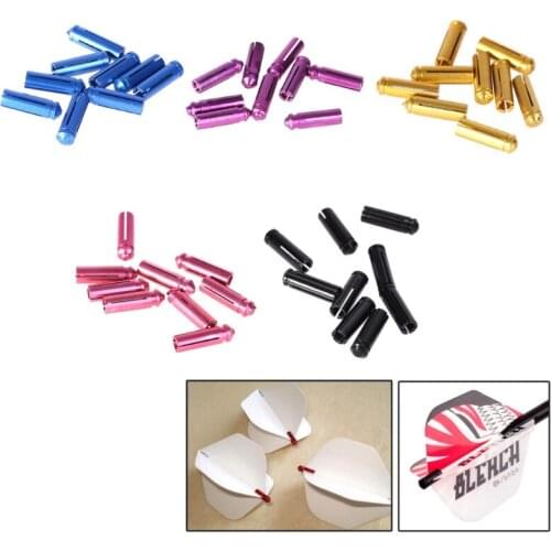 9pcs Aluminum Alloy Darts Flight Savers Dart Wing Tail Protector Steel Soft Tip Darts Accessories 5color