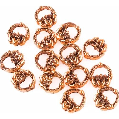 20Pcs/lot Metal Flower Basket Floating Glass Locket Charms Finding Girl Gift Jewelry Supplies
