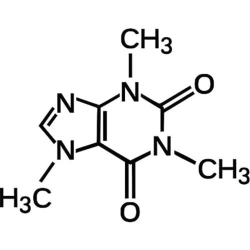 20x15.6CM Caffeine Molecule Vinyl Decal Black/Silver Car-styling Car Sticker S8-0394