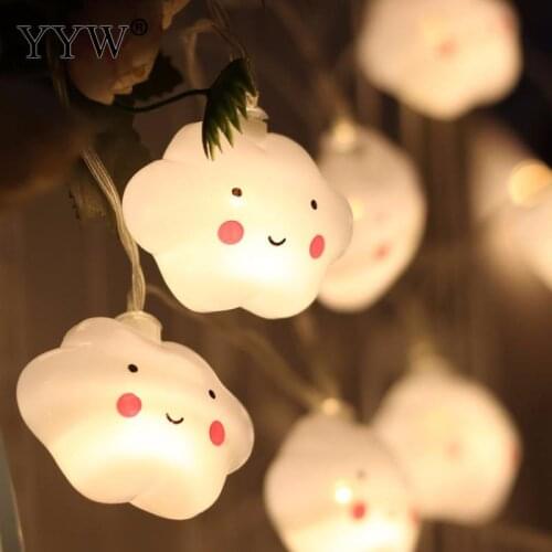 3.5m 20led Light Glow Decoration Cloud Smile Face Light Cabinet Lamp Bookcase Decor Christmas Wedding Party Lighting Party Decor