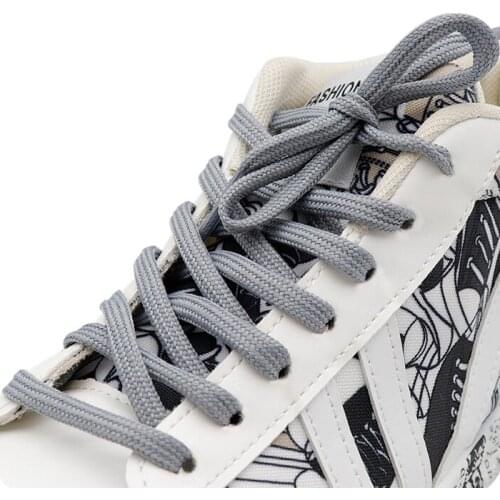 6MM Strong Double-Layer Polyester Ropes 60 160 180cm For Adults Kids 350 700 Sport Shoe Laces V2 Bracelet Custom Logo