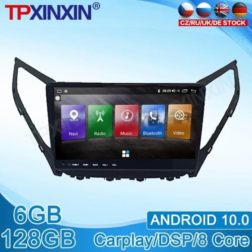 Android 10.0 For Hyundai Azera 2014-2015 Stereo Touch Screen DSP IPS Navigation 6G+128GB Car Multimedia Radio Player Carplay