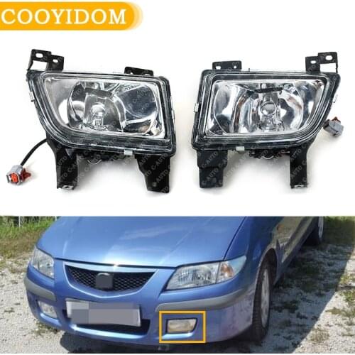 Car Front Bumper Fog Lamp Fog Light Assembily For Mazda Premacy 1998-2004 Protege 1998 BJ B25G-51-680 B25G-51-690 car-styling