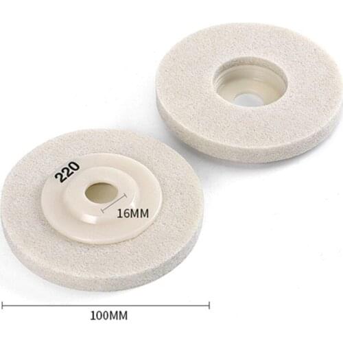 4 Inch White Sponge Dry Polishing Pad Stone Surface Renovation Rust Removal Fiber