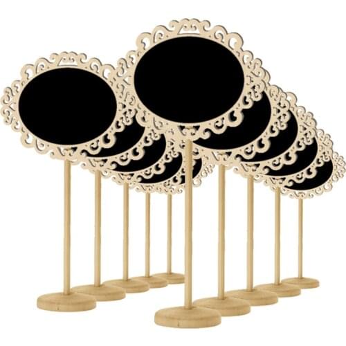 Free shipping 20pcs Hollow lace-shaped blackboard wedding party decoration ornaments Wedding Party Room Office Decorations