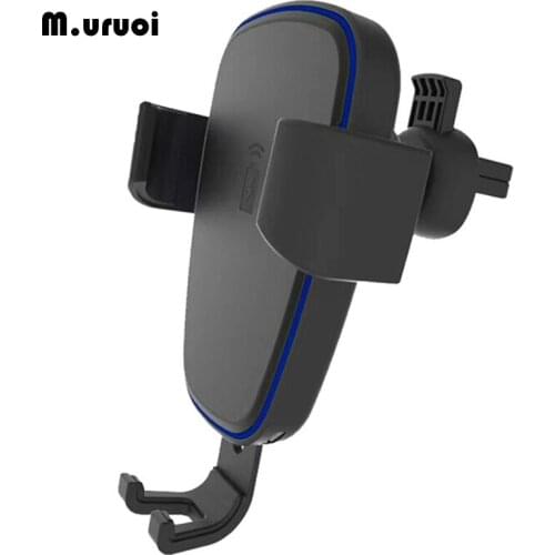 M.uruoi Wireless Charger for iPhone Xs XR X 8 Wireless Charging for Samsung Galaxy S9 S8 Car Phone Holder Charger Mount Holder